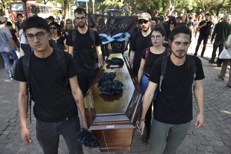 Protesta de Conicet Córdoba.