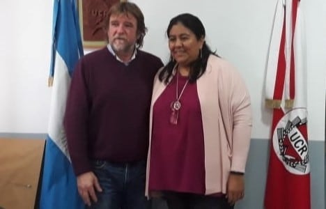 Jorge Rizotti y Natalia Sarapura, candidatos del frente oficialista Juntos por el Cambio.