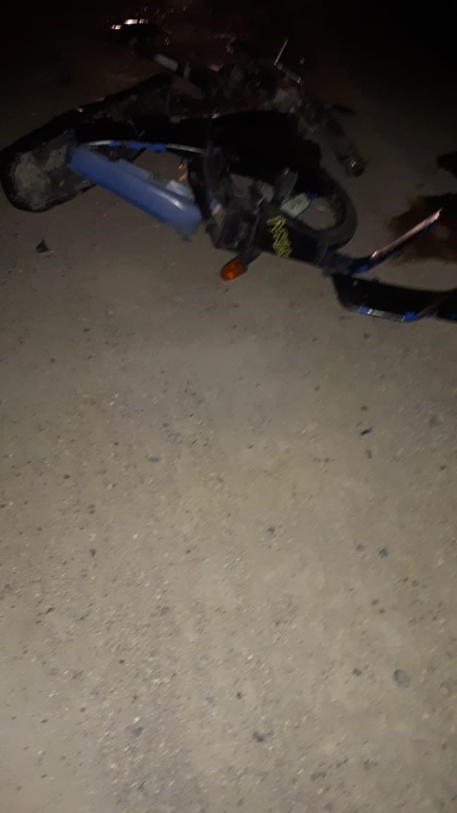 La moto quedó destruída.