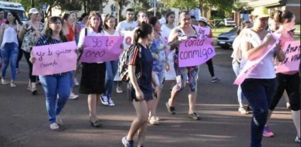Marcha en Candelaria en solidaridad con víctimas de abusos sexuales