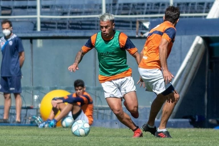 Entrenamiento de Independiente Rivadavia.