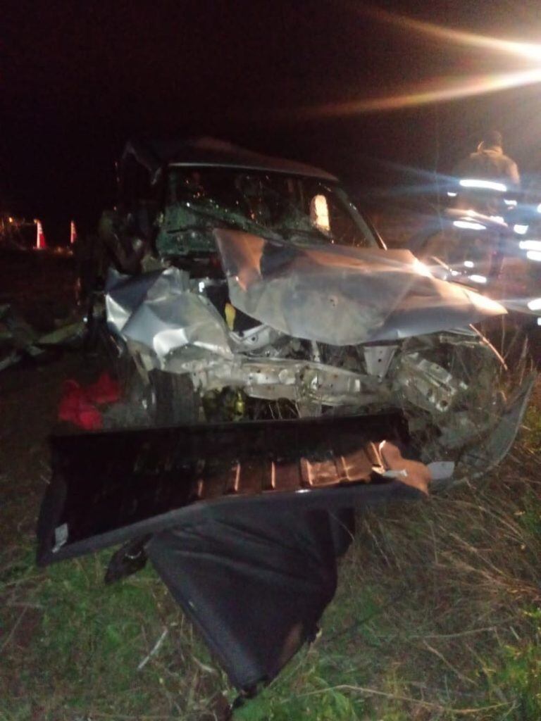 Un gol chocó contra un tren en Justo Daract, San Luis.