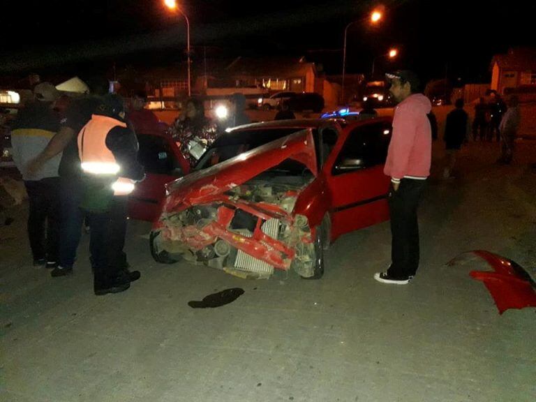 El accidente ocurrió en calle Pozo O-12 intersección Barrancas de B° Rotary