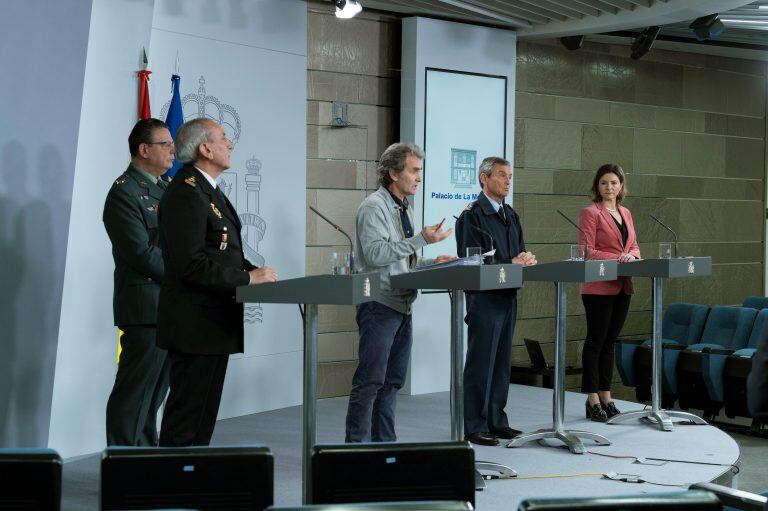 La conferencia de prensa de Fernando Simón. (EFE)