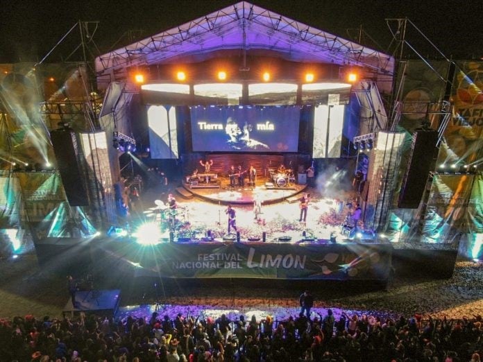 Más de 20 mil personas estuvieron presente en la primera noche del Festival Nacional del Limón (Foto: Municipalidad de Tafí Viejo).