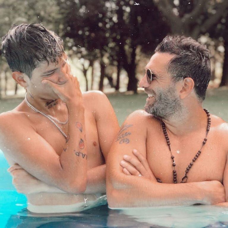 Chyno Agostini y Santiago Caamaño (Instagram)