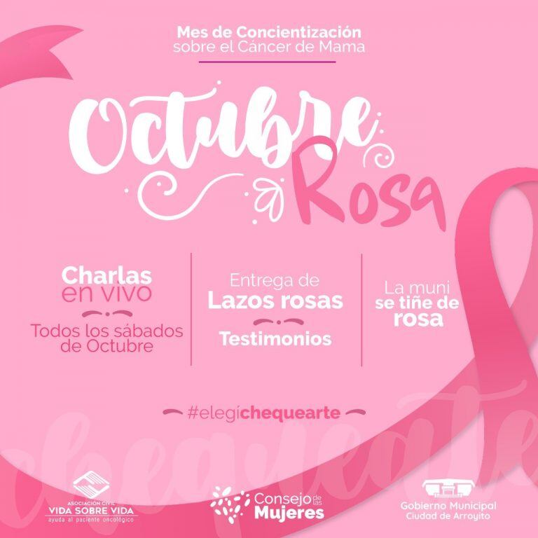 Concientización Cáncer de Mama en Arroyito