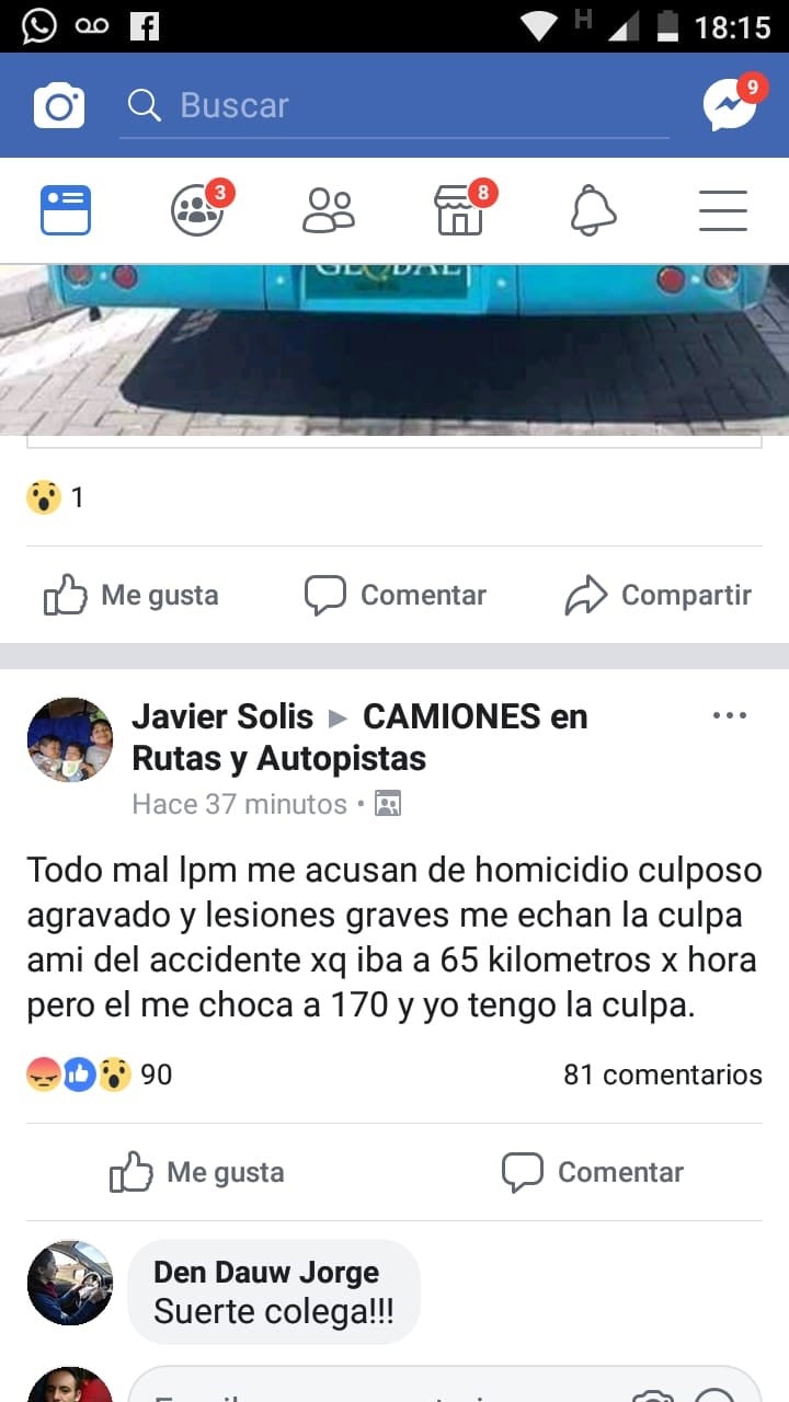 Otra descarga del camionero.