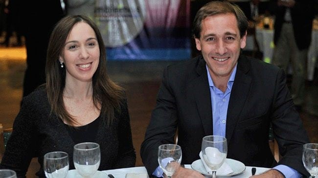 María Eugenia Vidal y Julio Garro.