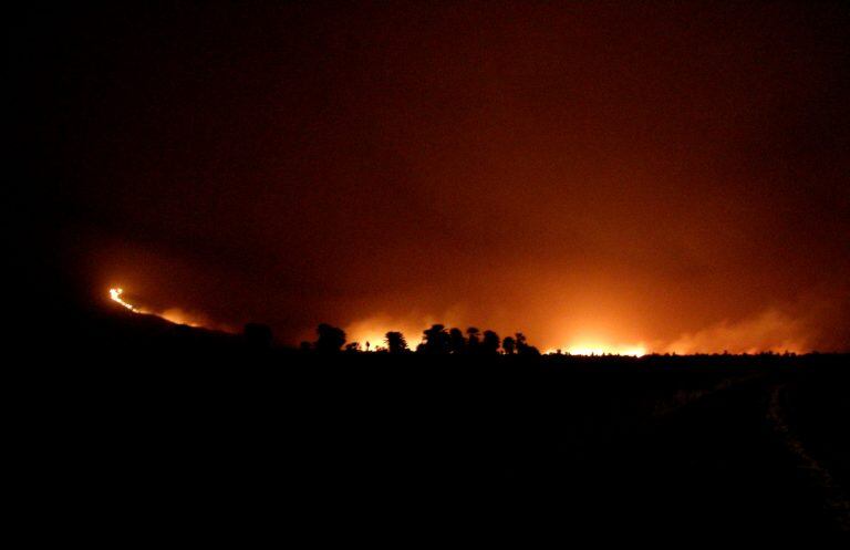 "No hay dudas que fue intencional porque no es un camino muy transitado de noche", explicó el jefe de Bomberos.