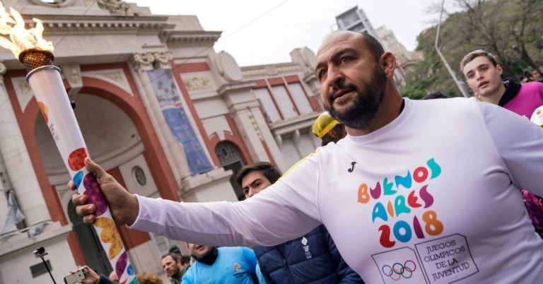 Tour de la Antorcha en el relevo de Paraná (Fotos Guido Martini/Buenos Aires 2018)