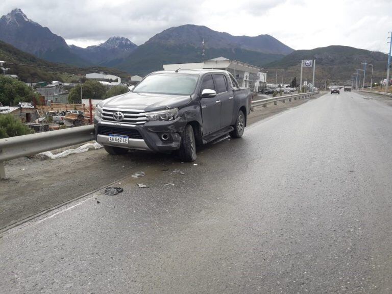 Accidente vial. Ushuaia.