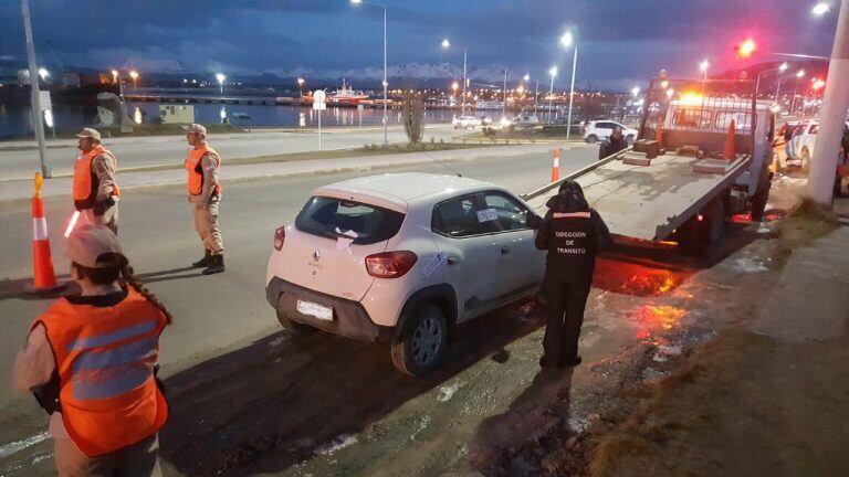 Operativos de control en la ciudad de Ushuaia