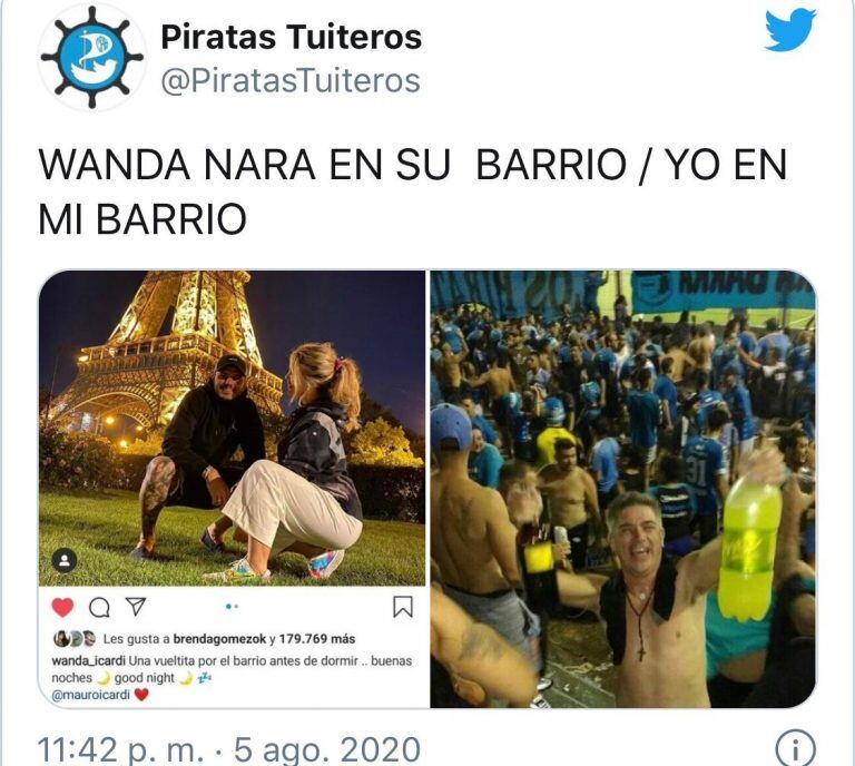 Memes a Wanda Nara en París (Web)