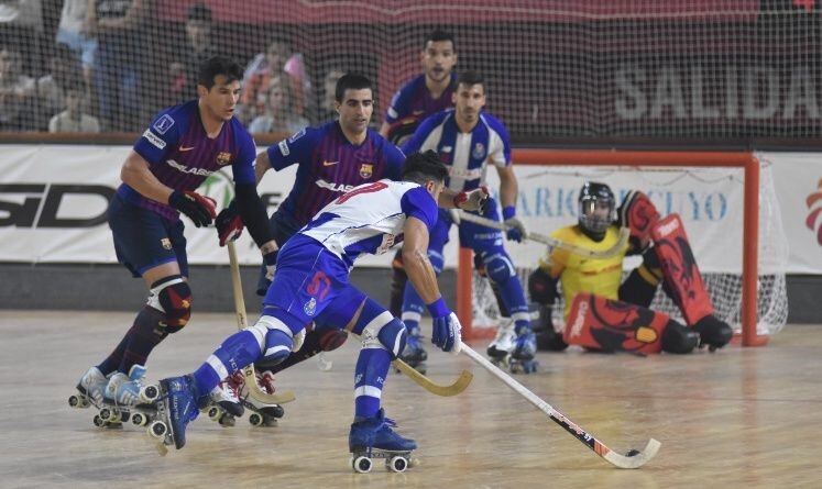 Más de 7 mil personas coparon el Estadio Aldo Cantoni para ver Barcelona-Porto.