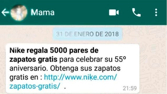 Estafa por WhatsApp