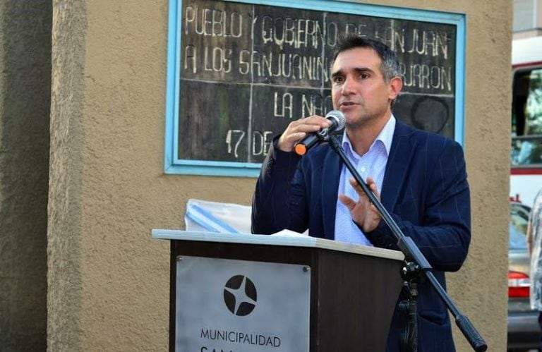 Franco Aranda, intendente de la ciudad de San Juan.