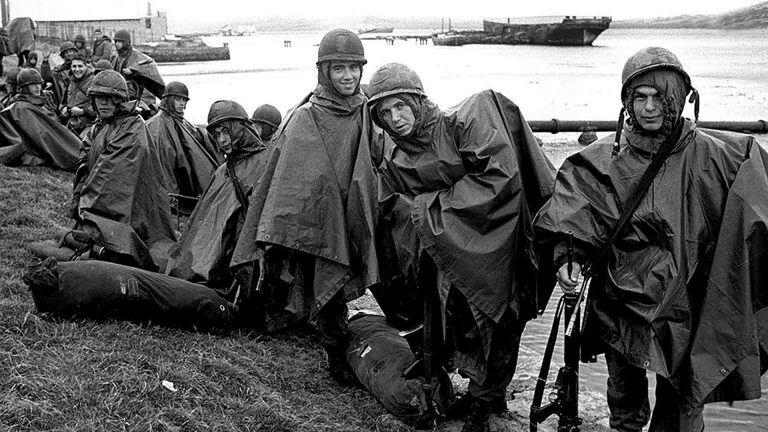 Soldados argentinos en Malvinas.