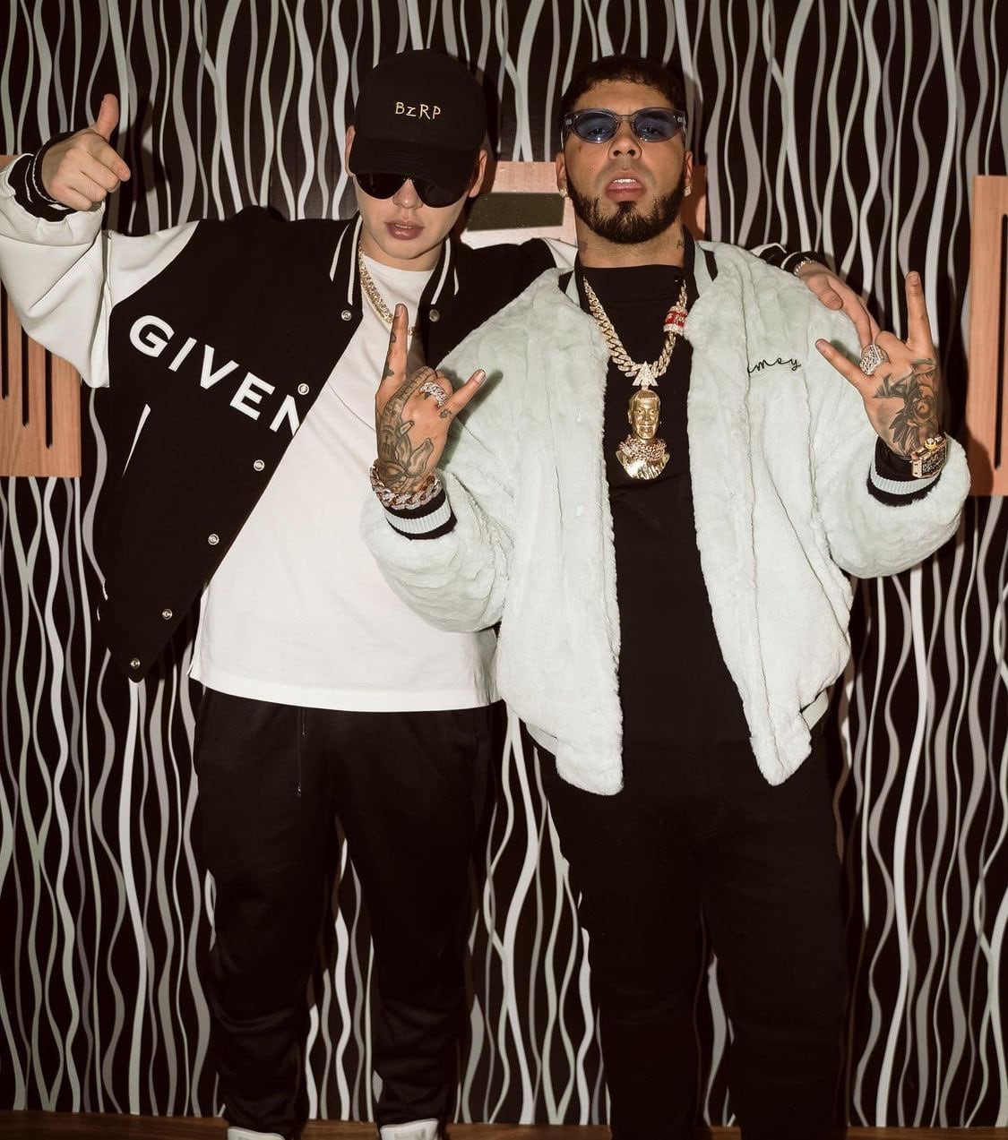 Bizarrap y Anuel.