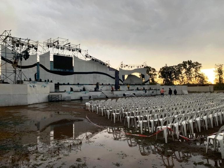 Tormenta en General Alvear obligó a suspender la Vendimia.