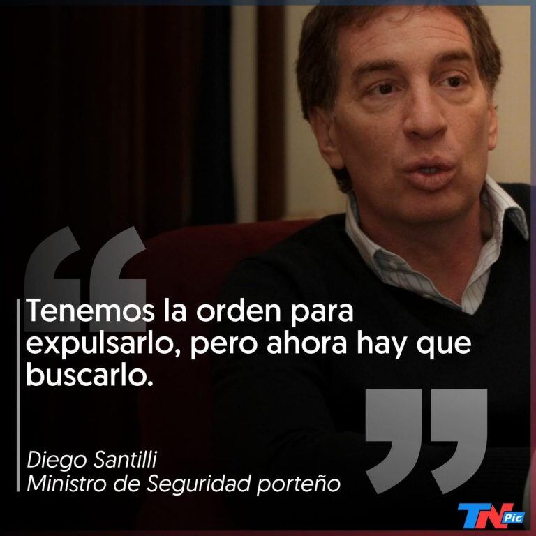 Diego Santilli, ministro de Seguridad porteño, sobre el motochorro colombiano que fue liberado por la jueza Patricia Guichandut.