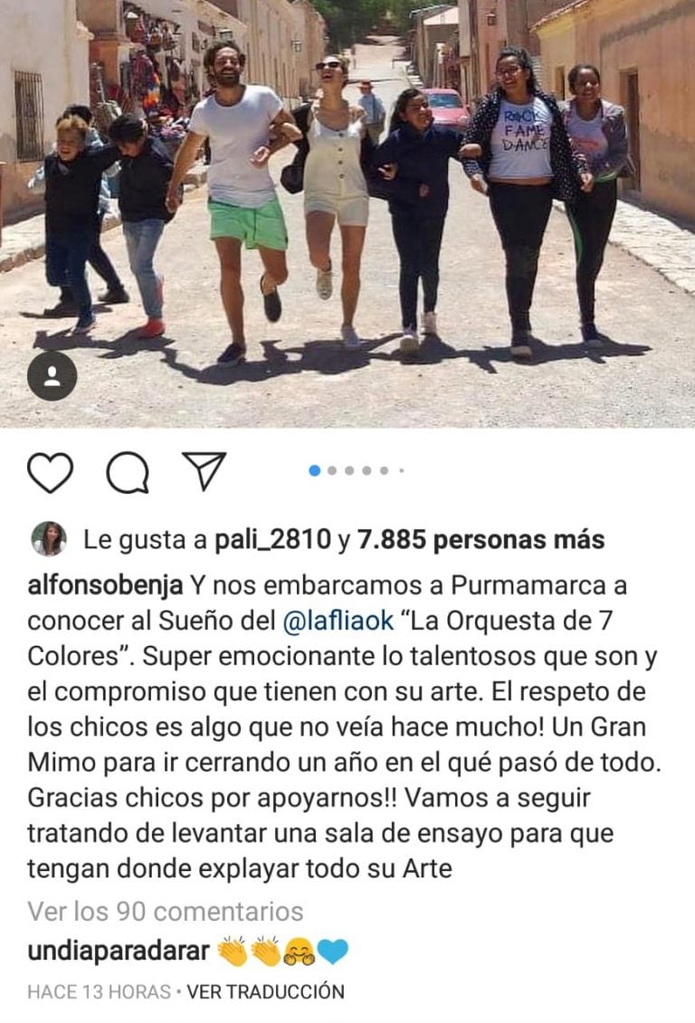 Instagram de Benjamin Alfonso