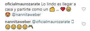 El comentario de Mauro Zárate. (Captura)