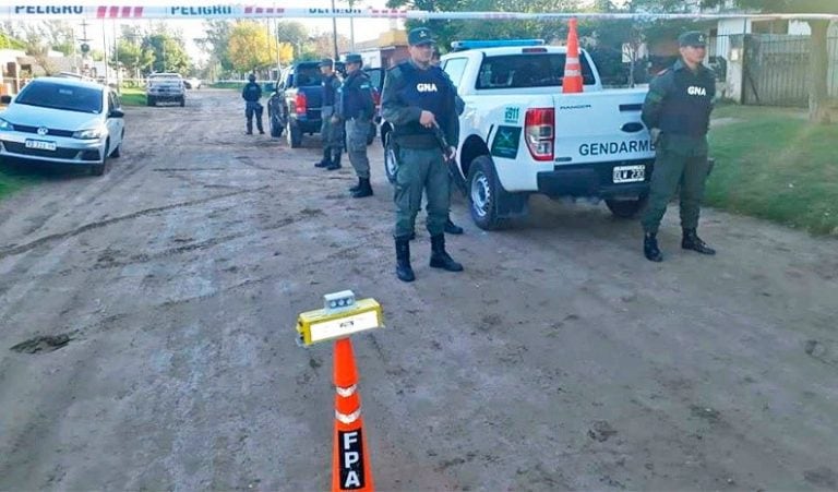 Operativo antinarcotráfico en el sur de la provincia, en la localidad de Ucacha. (FM Vox Ucacha)