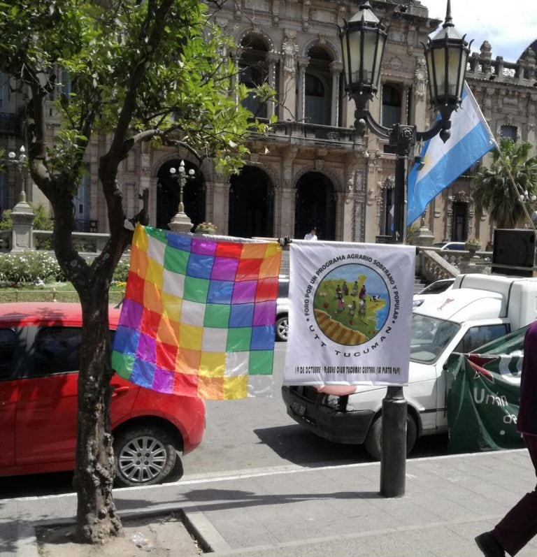 "Verdurazo" en la Plaza Independencia.