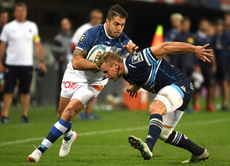 Horacio Agulla en el Top 14 rugby. Partido entre Montpellier y Castres el 8 de octubre / AFP PHOTO / PASCAL GUYOT