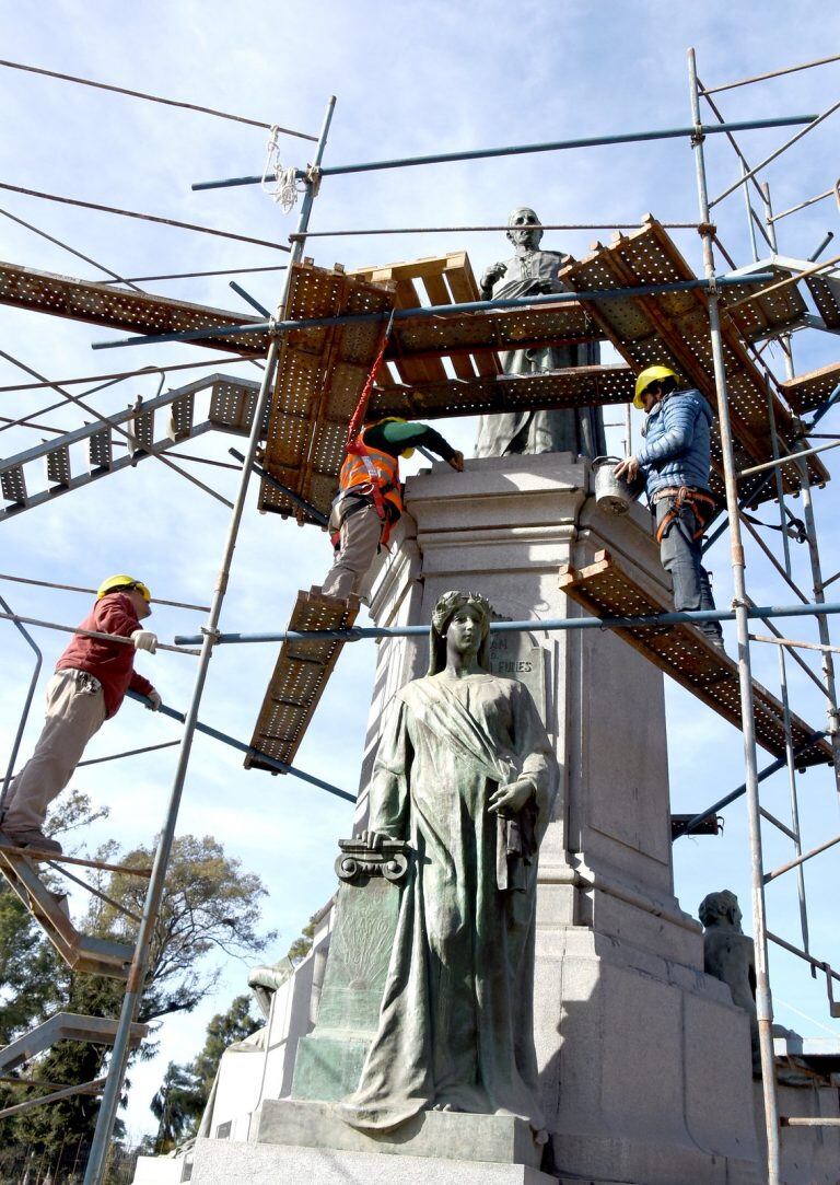 Avanzan las obras en Plaza España.