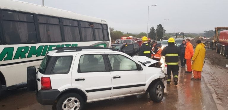 El accidente en la autopista Córdoba-Carlos Paz ocurrió a la altura de San Nicolás.