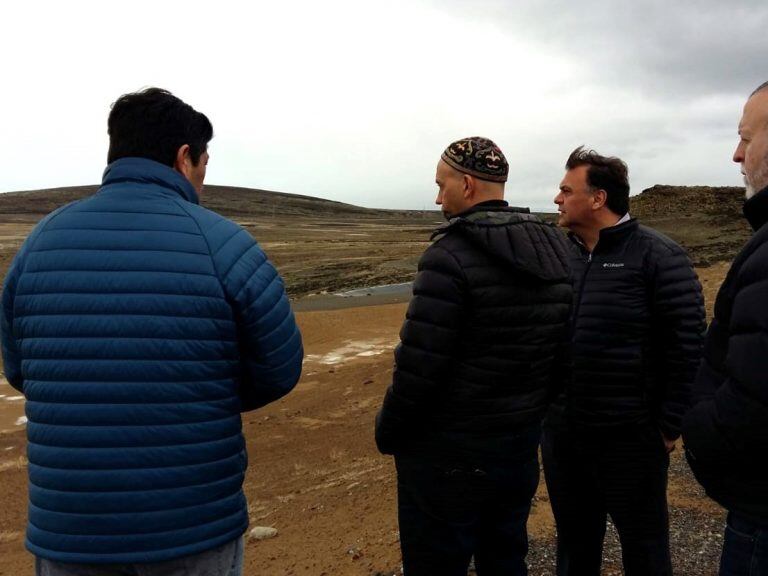 recorrido de Javier Belloni y Sergio Bergman por la obra del Centro Ambiental y Relleno Sanitario