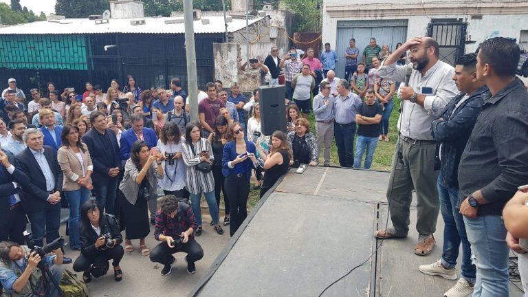 La apertura del centro comunitario en barrio Maldonado.