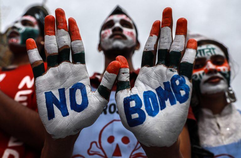 Japón conmemora 74 años de la bomba atómica que destruyó Hiroshima (Foto: Divyakant Solanki/EFE/EPA)