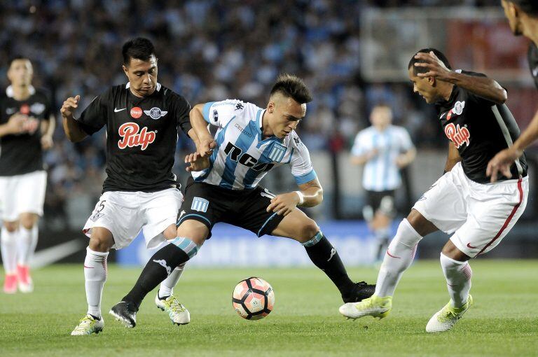 DYN605, BUENOS AIRES 01/11/2017, RACING CLUB VS. LIBERTAD DE PARAGUAY.  
FOTO:DYN/PABLO AHARONIAN. cancha racing club lautaro martinez futbol copa sudamericana futbol futbolistas racing club libertad paraguay