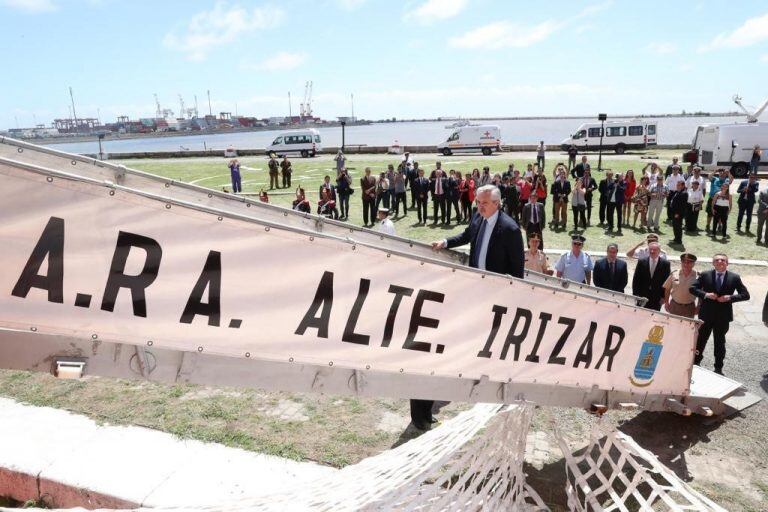 Alberto Fernández recorrió el Irízar. (crédito: presidencia)