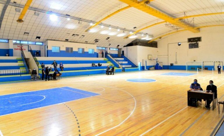 Gimnasio 1 de Trelew. Foto Diario El Chubut.