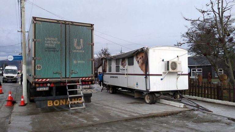 Unidad Sanitaria y el Quirófano Móvil.