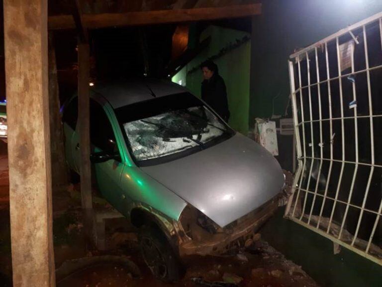 Cinematográfico accidente en Posadas