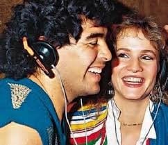 El romance de Diego Maradona y Lucía Galán