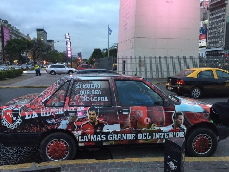 Banderazo en el Obelisco.