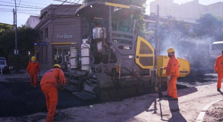 Pavimentación barrio Pueyrredón