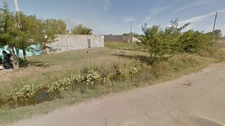 En lugar donde asesinaron a Débora Ríos (Web)