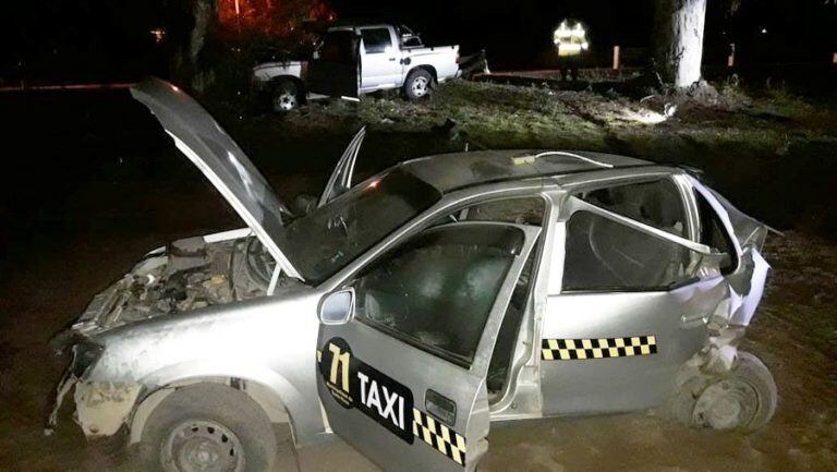 El choque se produjo en la intersección de la calle Ignacio García con la Ruta 35 (Diario Textual)