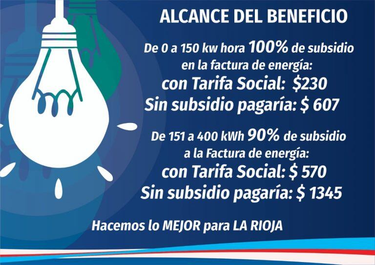 Nueva implementación de la tarifa social