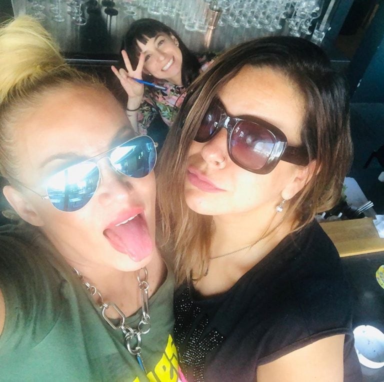 María Eugenia Ritó junto a sus amigas (Foto: Instagram/ @mariaeugeniarito)