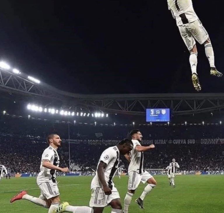 El impresionante salto de Cristiano Ronaldo que generó los memes más divertidos en las redes