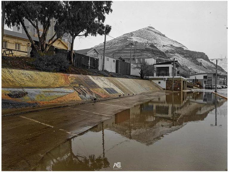 En la ciudad no hay nieve, pero si en los alrededores. Foto Angel Cárdenas