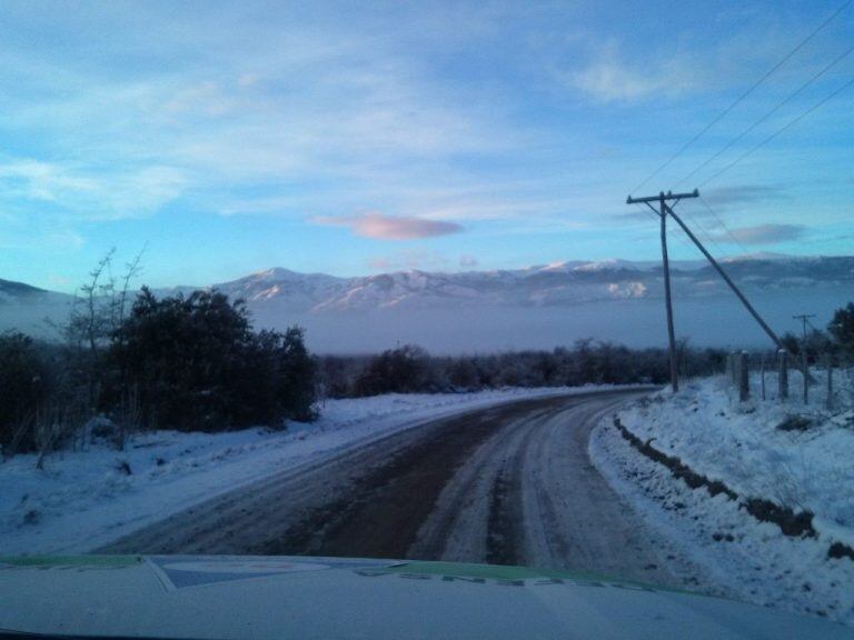 Nieve y lluvias en algunos sectores en las rutas.